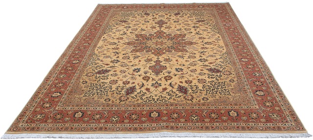 morgenland Orientteppich »Perser - Täbriz - Royal - 305 x 198 cm - hellbrau günstig online kaufen