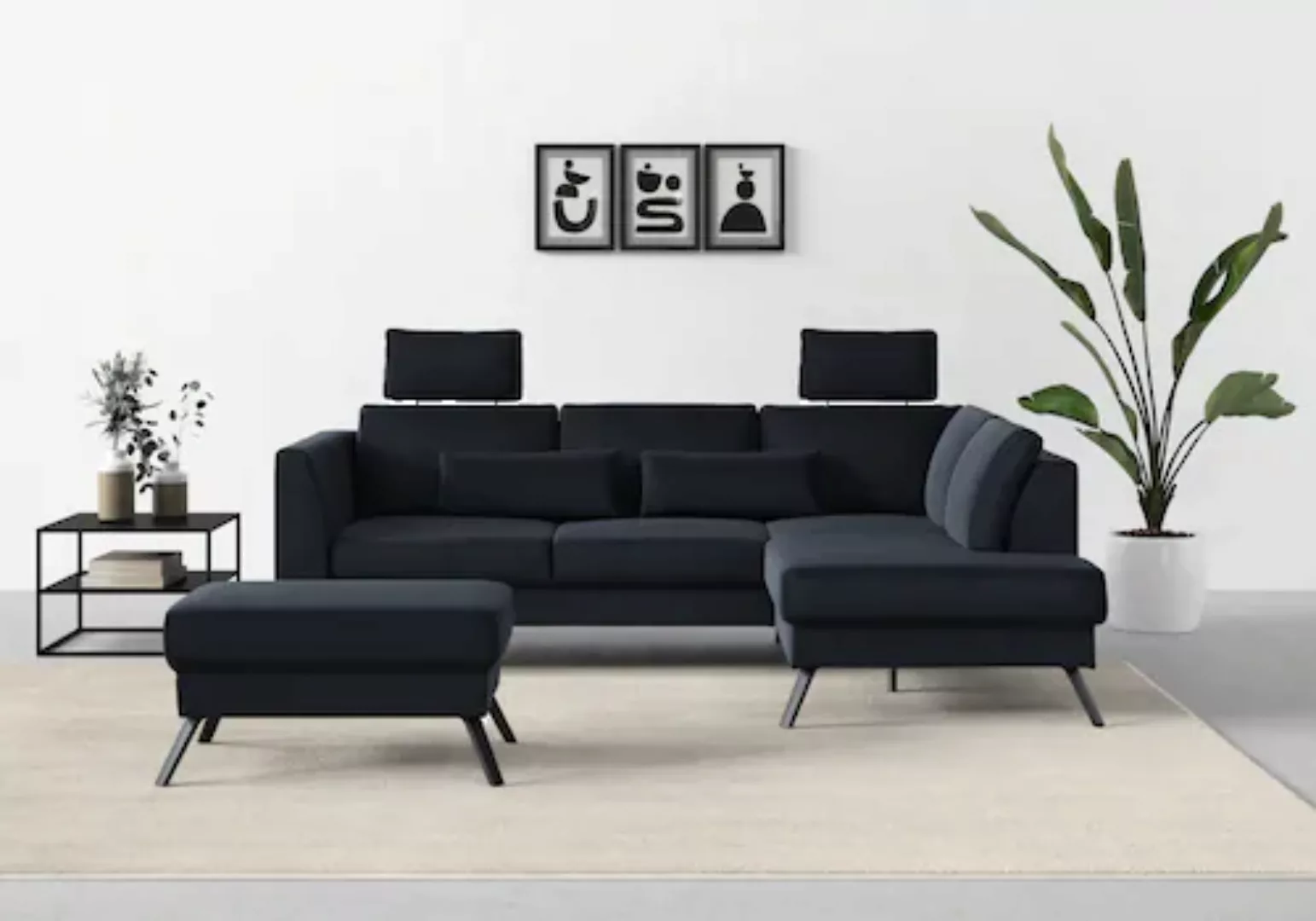 sit&more Ecksofa Lindholm L-Form, mit Sitztiefenverstellung und Federkern günstig online kaufen