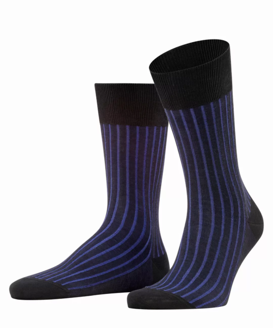 FALKE Shadow Herren Socken, 43-44, Schwarz, Rippe, Baumwolle, 14648-300305 günstig online kaufen