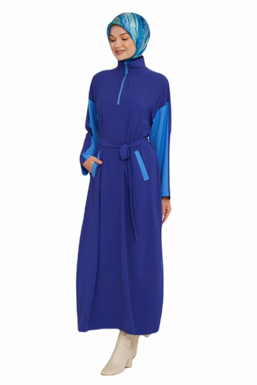 ARMİNE Maxikleid Zweifarbiges Armine-Kleid – moderne und elegante Hijab-Mod günstig online kaufen