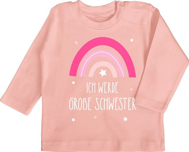 Shirtracer T-Shirt Ich werde große Schwester - Regenbogen - grosse Schweste günstig online kaufen