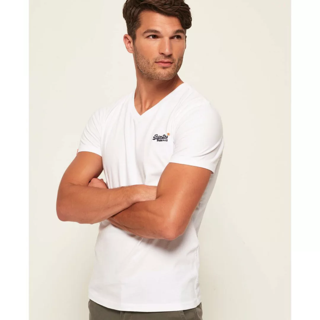 Superdry Orange Label Vintage Embroidered Kurzarm T-shirt 2XS Optic White günstig online kaufen