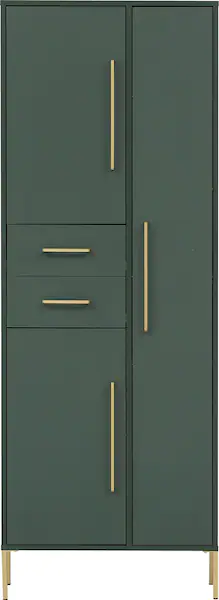 welltime Garderobenschrank "Kent mit goldfarbenen Griffen", Breite 67,1 cm, günstig online kaufen