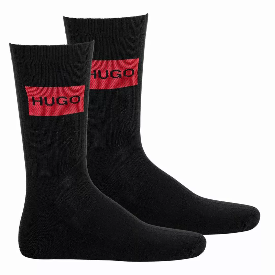 HUGO Herren Socken 2er Pack - Kurzsocken, QS RIB LABEL CC günstig online kaufen