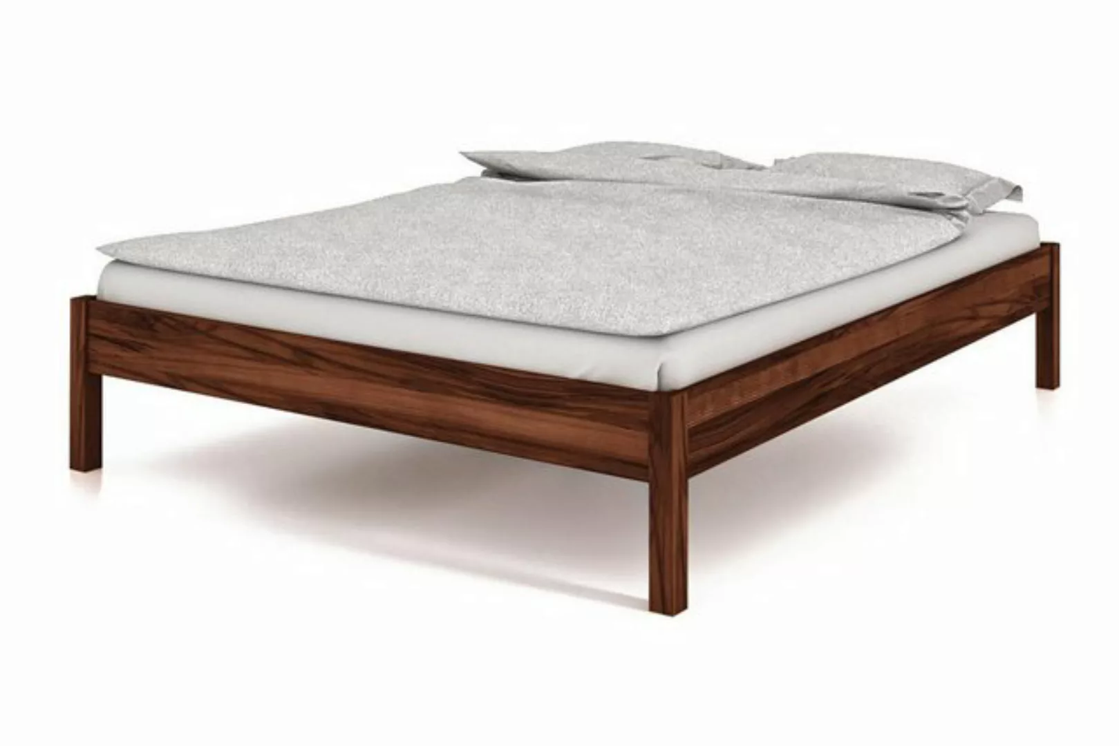 Natur24 Einzelbett Bento Bett Kernbuche massiv choco 140x200 cm ohne Kopfte günstig online kaufen