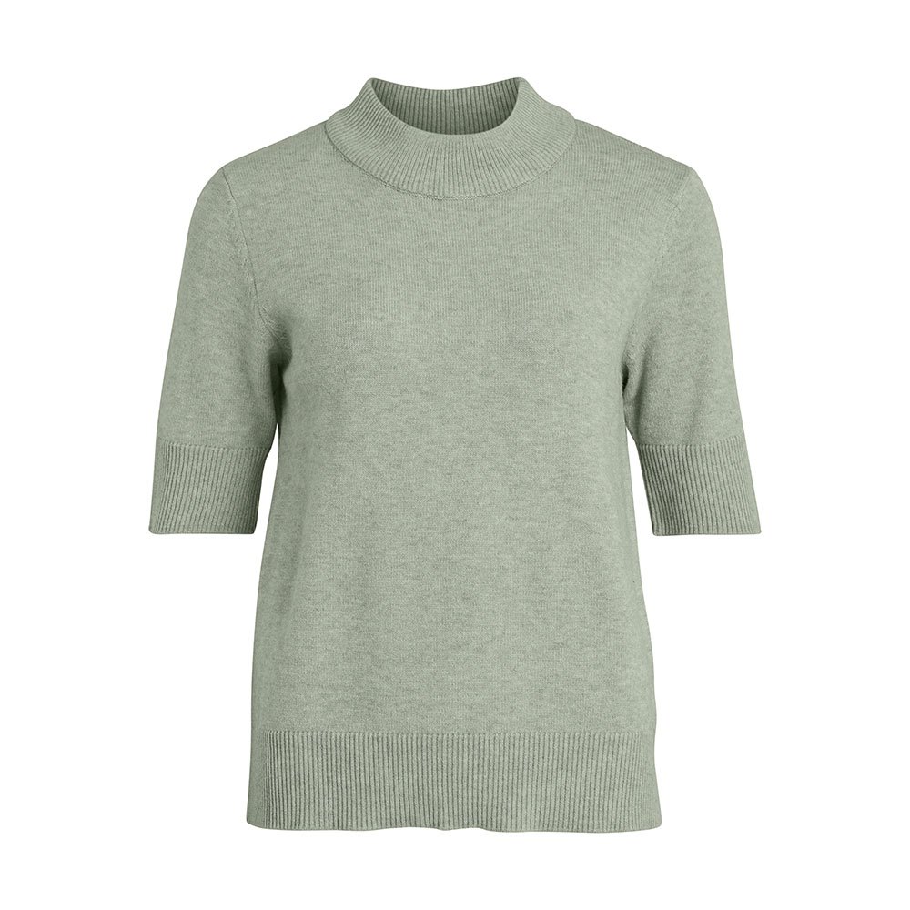 Vila Ril Crew Pullover M Desert Sage / Detail Melange günstig online kaufen