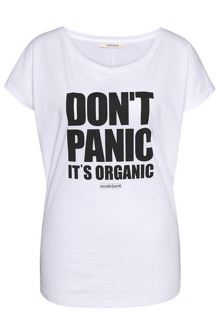 Damen Tee Aus Bio-baumwolle "Tee Don't Panic Block" günstig online kaufen