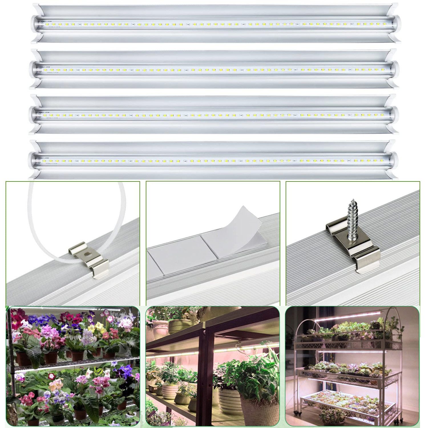 Jibenhome Pflanzenlampe T5 LED Grow Lampe günstig online kaufen