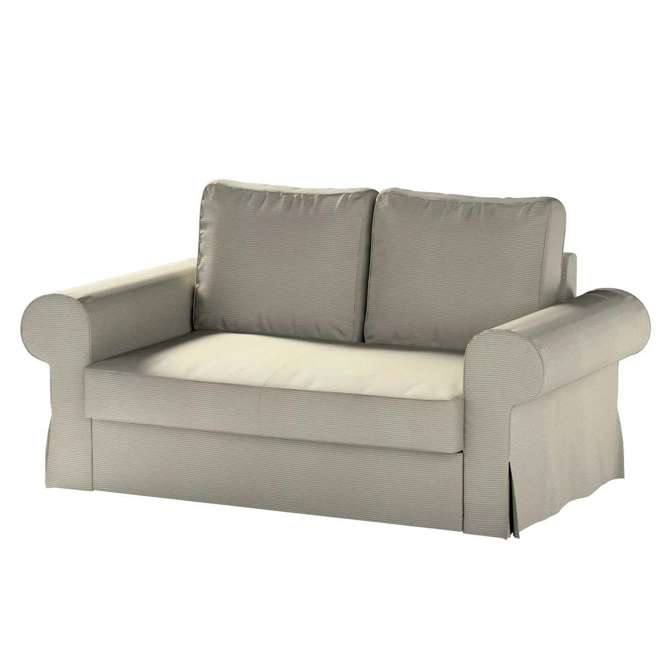 Bezug für Backabro 2-Sitzer Sofa ausklappbar, grau, Bezug für Backabro 2-Si günstig online kaufen