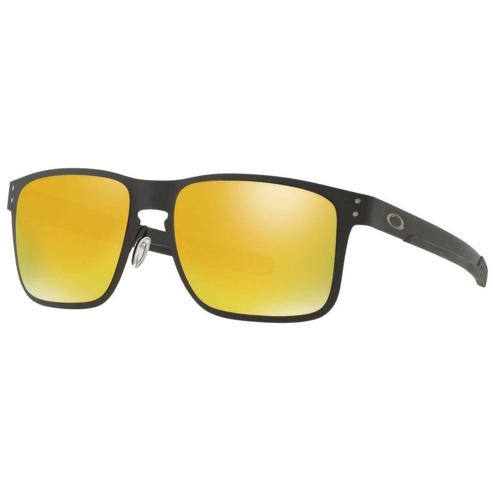 Oakley Holbrook Metallische Sonnenbrille Prizm Grey/CAT 3 Matte Black günstig online kaufen