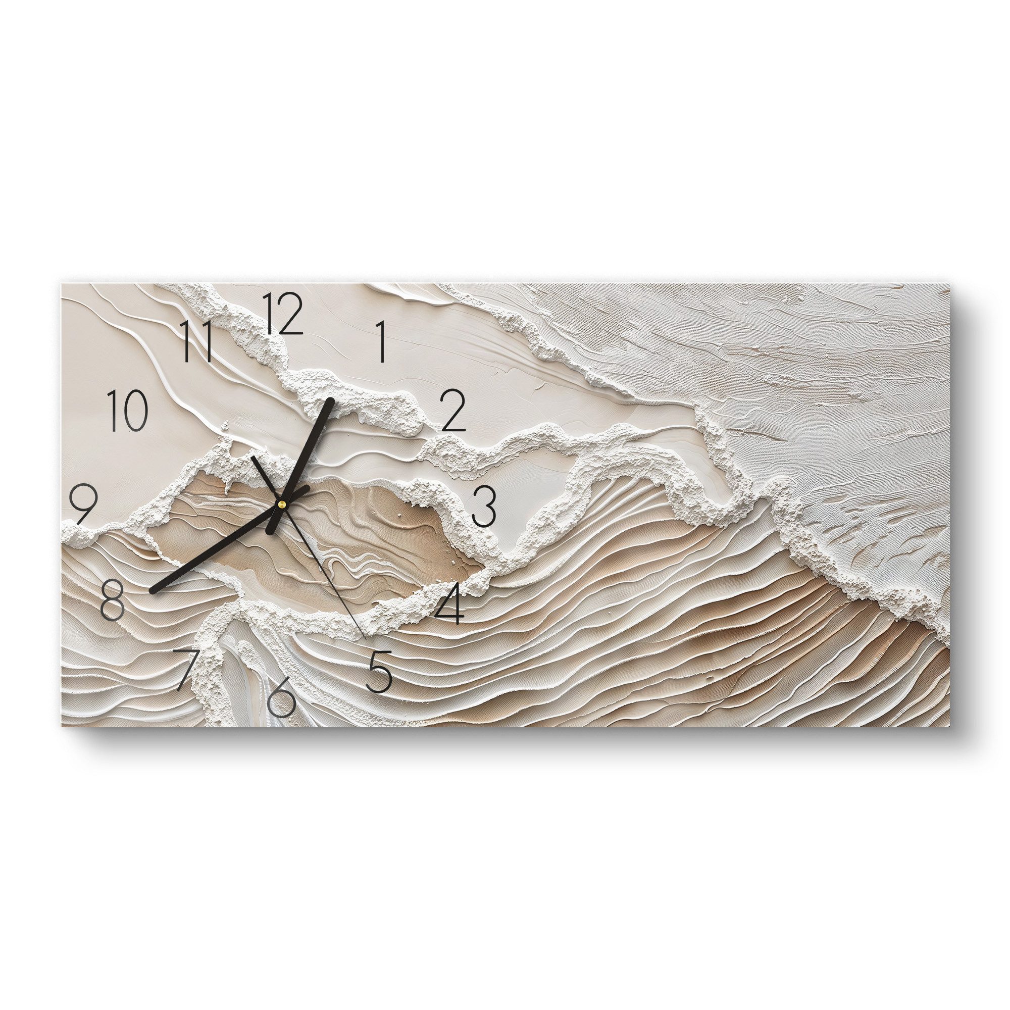 DEQORI Wanduhr 'Sandwellenzauber' (Glas Glasuhr modern günstig online kaufen