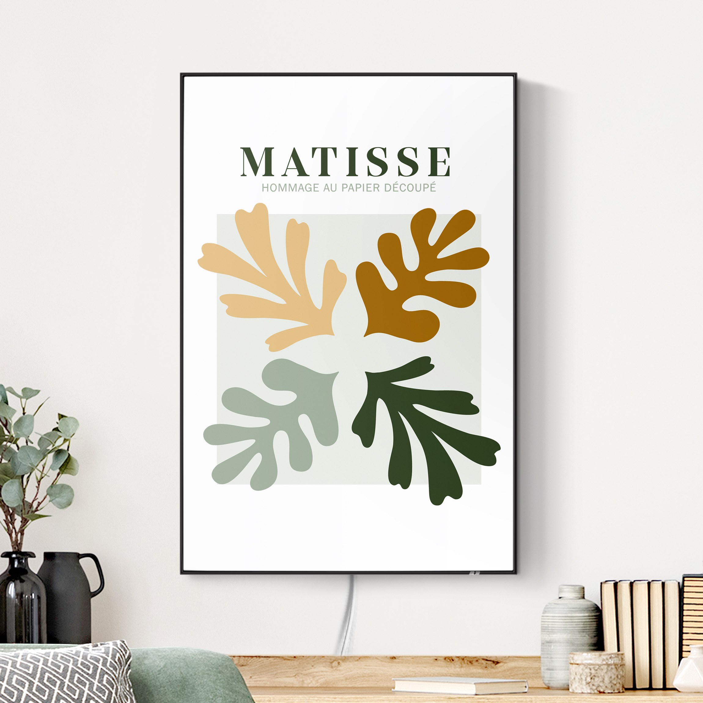 LED-Wechselbild Matisse Interpretation - Blätter günstig online kaufen