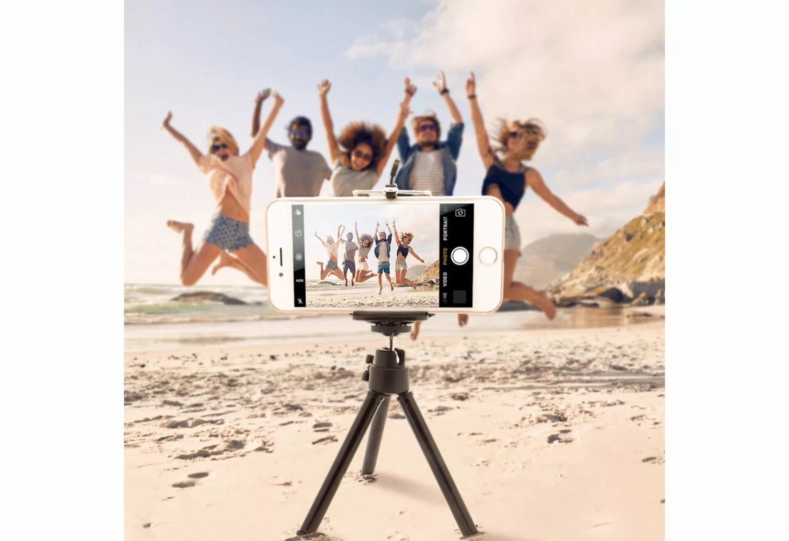 Mobilefox Handy mini Stativ Handy Ständer Selfie Klemmstativ Tripod/Dreibei günstig online kaufen