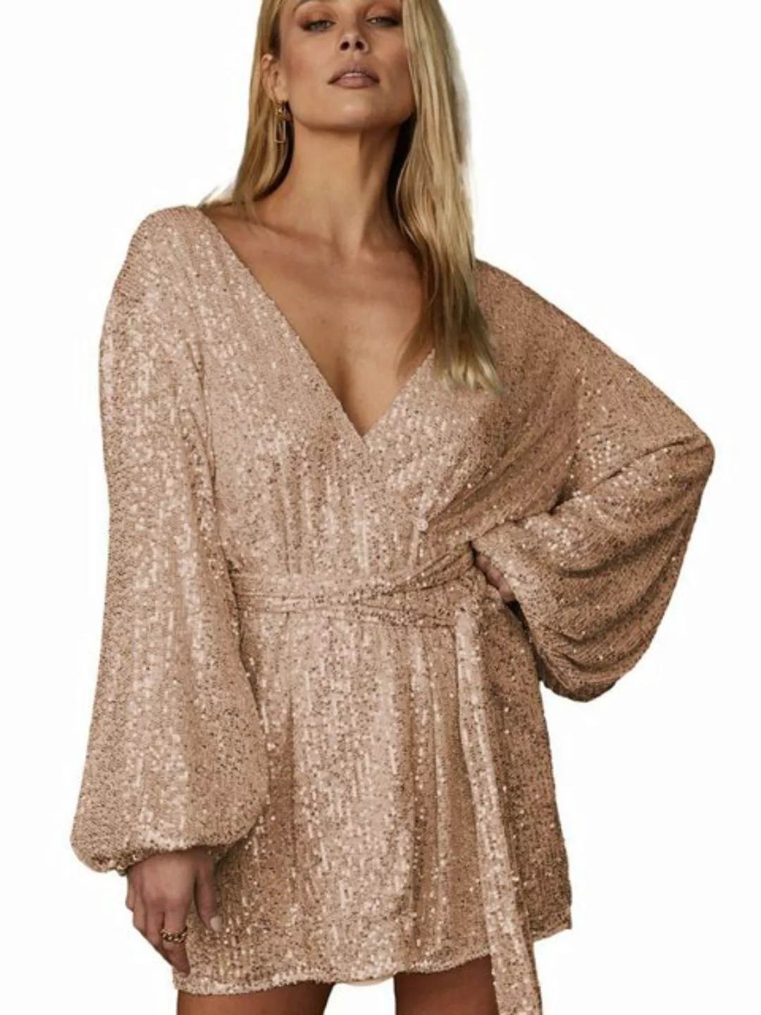 ZWY Dirndl Cardigan-Kleid Sexy drapiertes Babes-Kleid günstig online kaufen