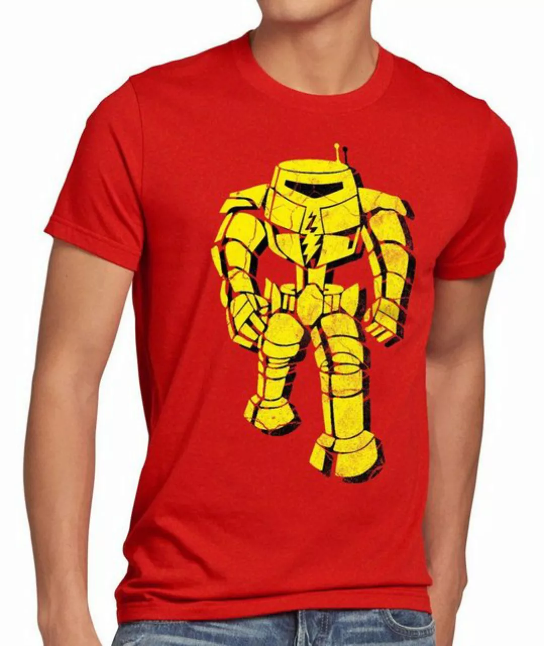 style3 Print-Shirt Herren T-Shirt Robot Sheldon Bang Serie Fan Big the Robo günstig online kaufen