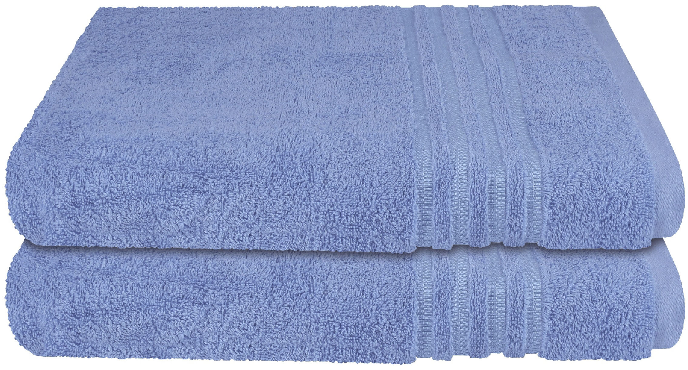 SCHIESSER Frottier-Set Milano, 2x Duschtuch hellblau Gr. 70 x 140 günstig online kaufen