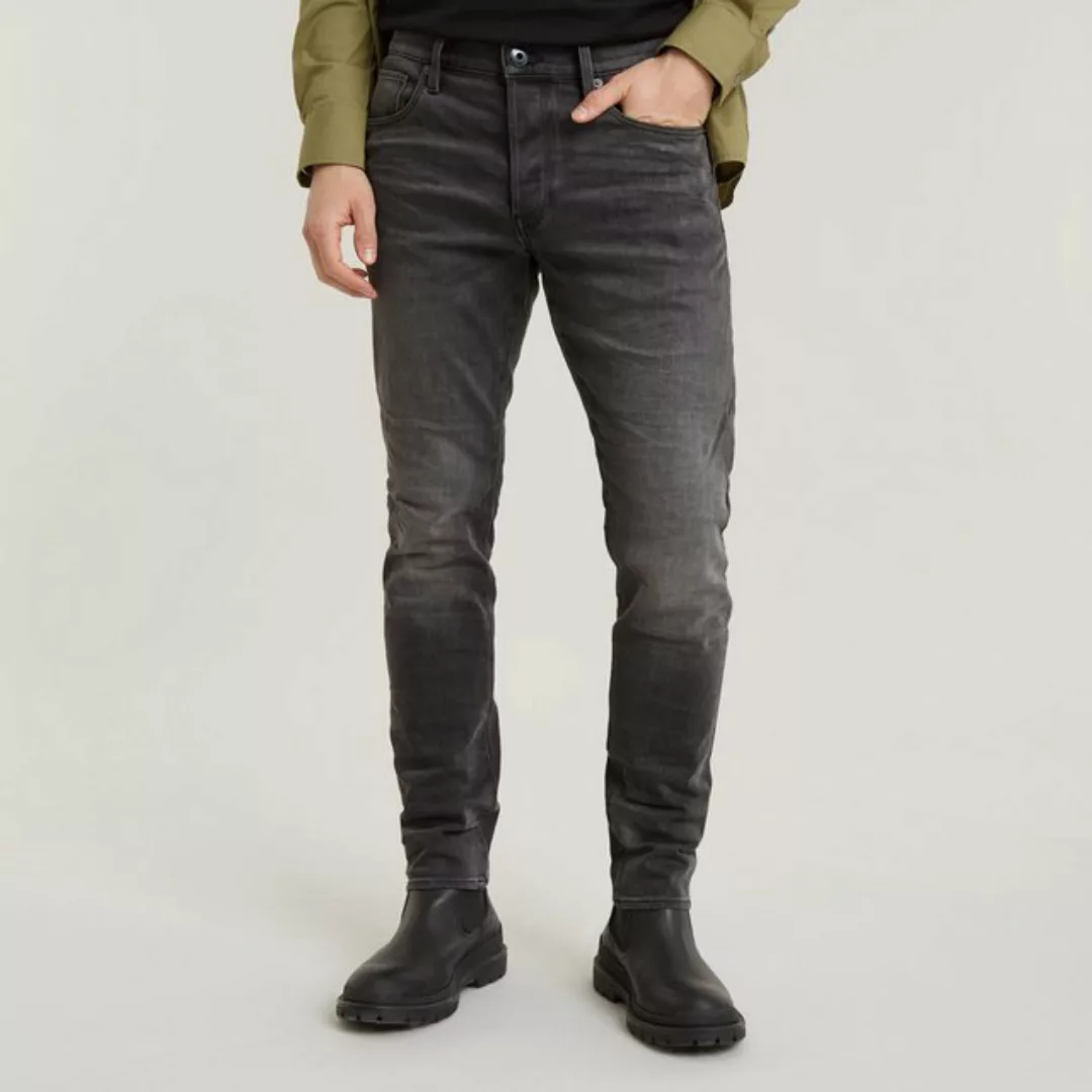 G-Star Herren Jeans 3301 Slim Fit - Grau - Antic Charcoal günstig online kaufen