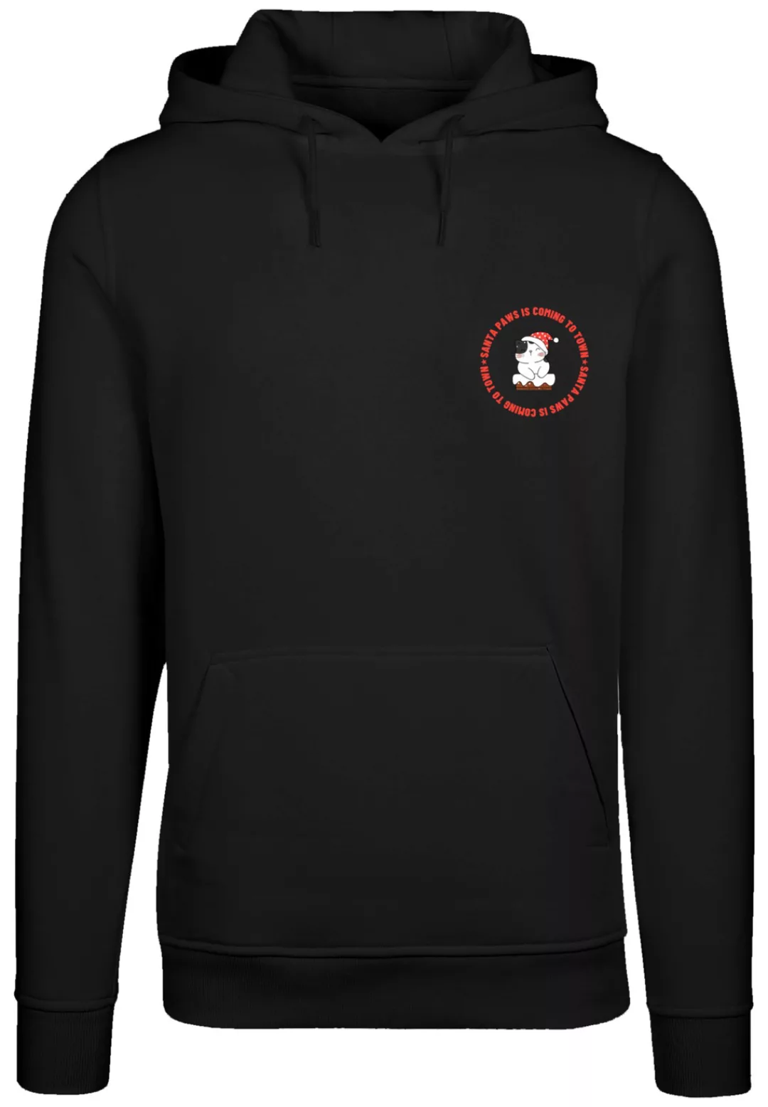 F4NT4STIC Kapuzenpullover "Sansta Paws Christmas Cat Breast" günstig online kaufen