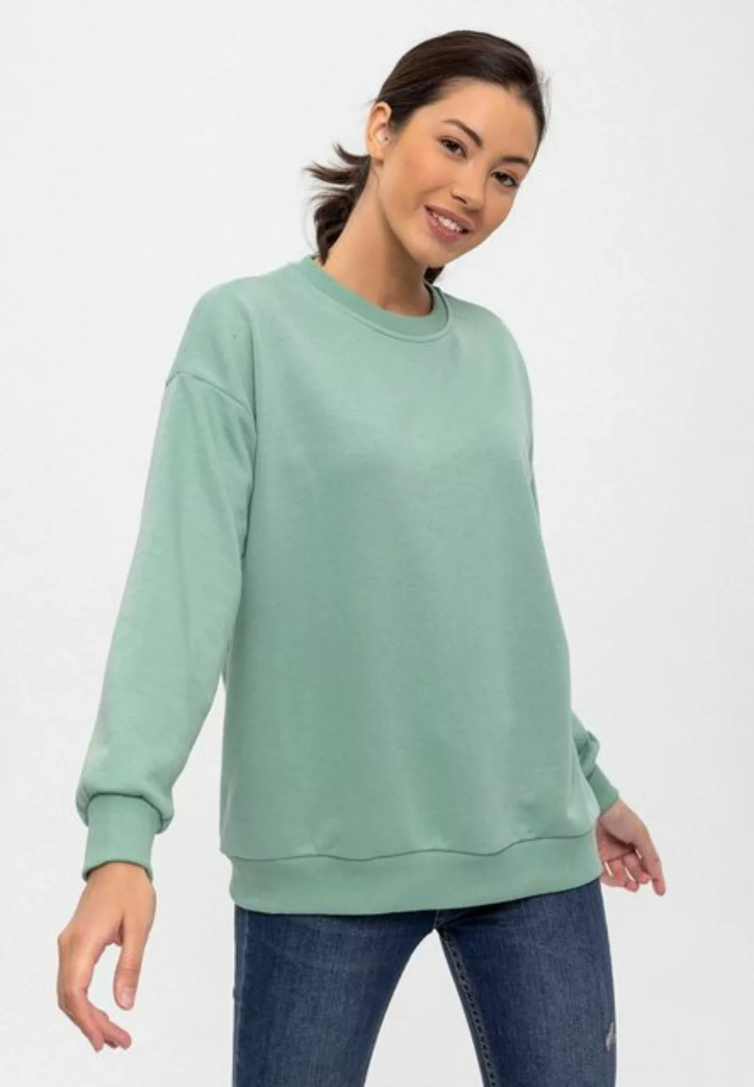 STYLEOVER Sweatshirt Sweatshirt mit Rundhalsausschnitt günstig online kaufen