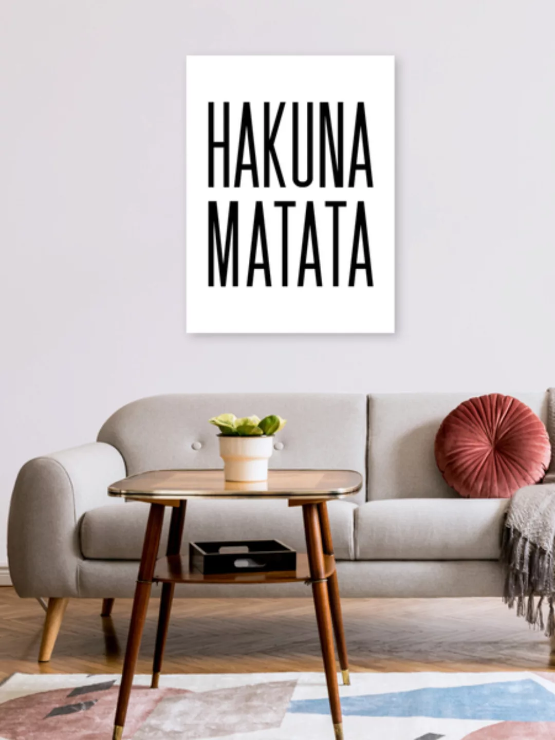 Poster / Leinwandbild - Hakuna Matata No7 günstig online kaufen
