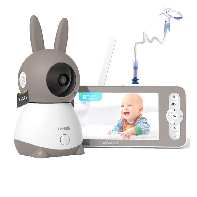 ieGeek Babyphone Babyphone mit Kamera 2K/3MP, 5 Zoll WiFi Video Babyphone P günstig online kaufen