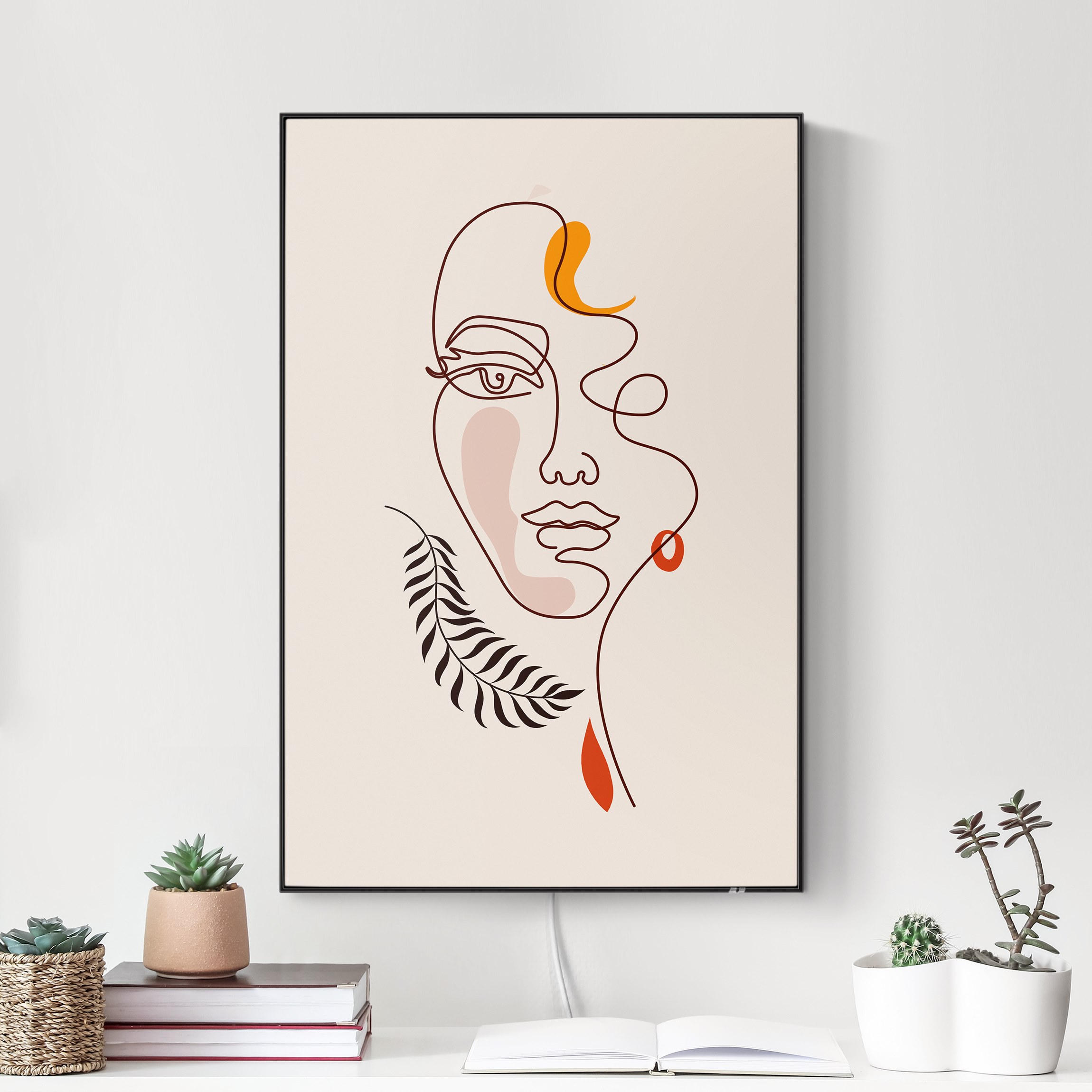 LED-Wechselbild Lineart Portrait günstig online kaufen