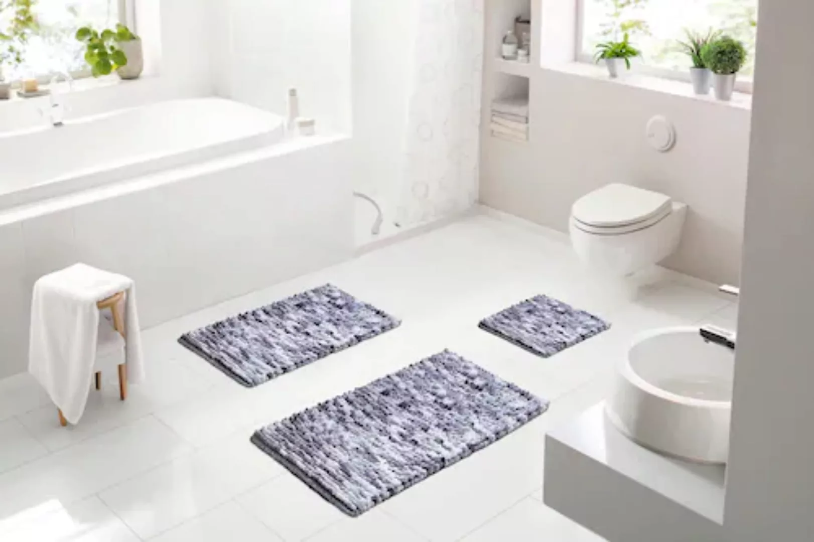 Linea Due Badematte »Punto«, rutschhemmend beschichtet, fußbodenheizungsgee günstig online kaufen