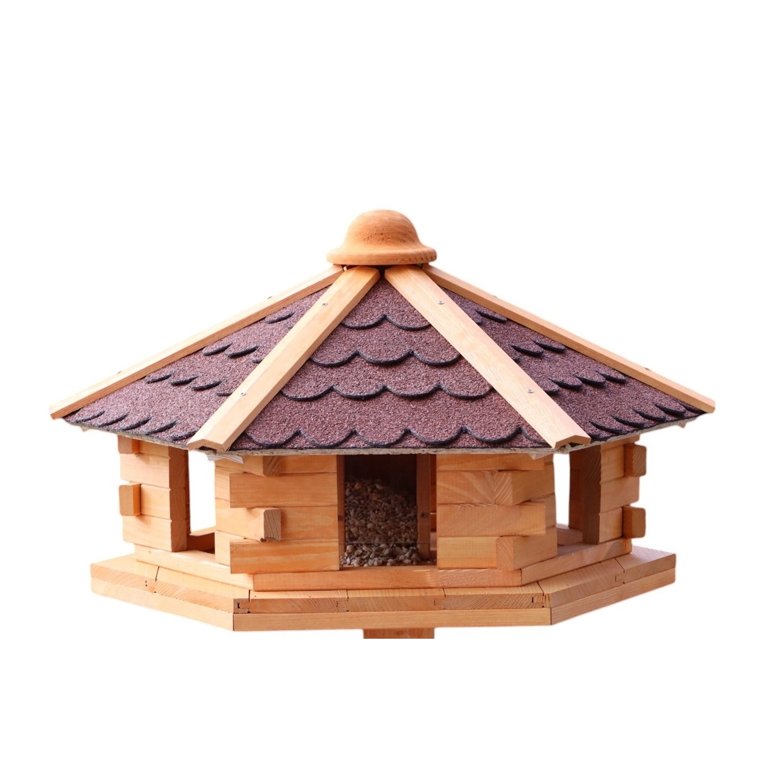 Promadino Vogelhaus Knusperhäuschen imprägniertes Kiefernholz Ø 59 cm Höhe günstig online kaufen