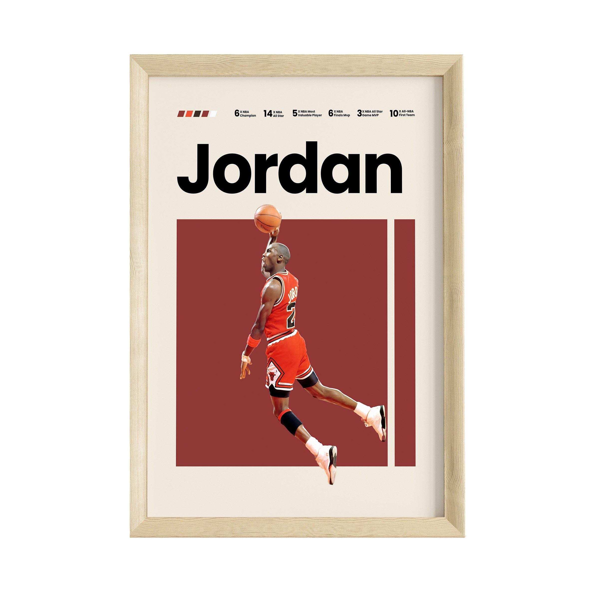 JUSTGOODMOOD Poster Premium ® Michael Jordan günstig online kaufen