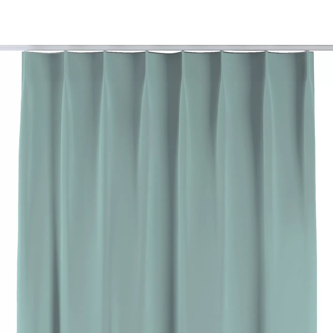 Vorhang mit flämischen 1-er Falten, türkis, Crema (144-72) günstig online kaufen