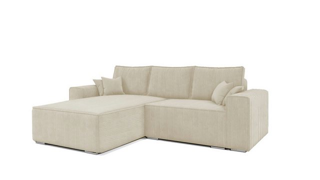 MOEBLO Ecksofa ERNO II, Ecksofa aus Cordstoff, Couch für Wohnzimmer, Schlaf günstig online kaufen