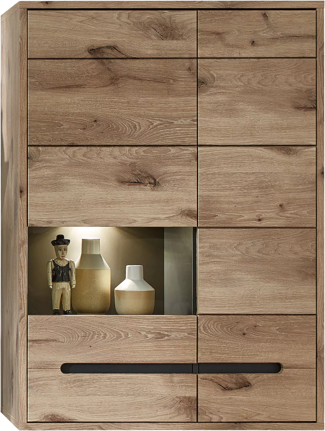 Innostyle Vitrine "BELLANO", Viking Oak Nature günstig online kaufen