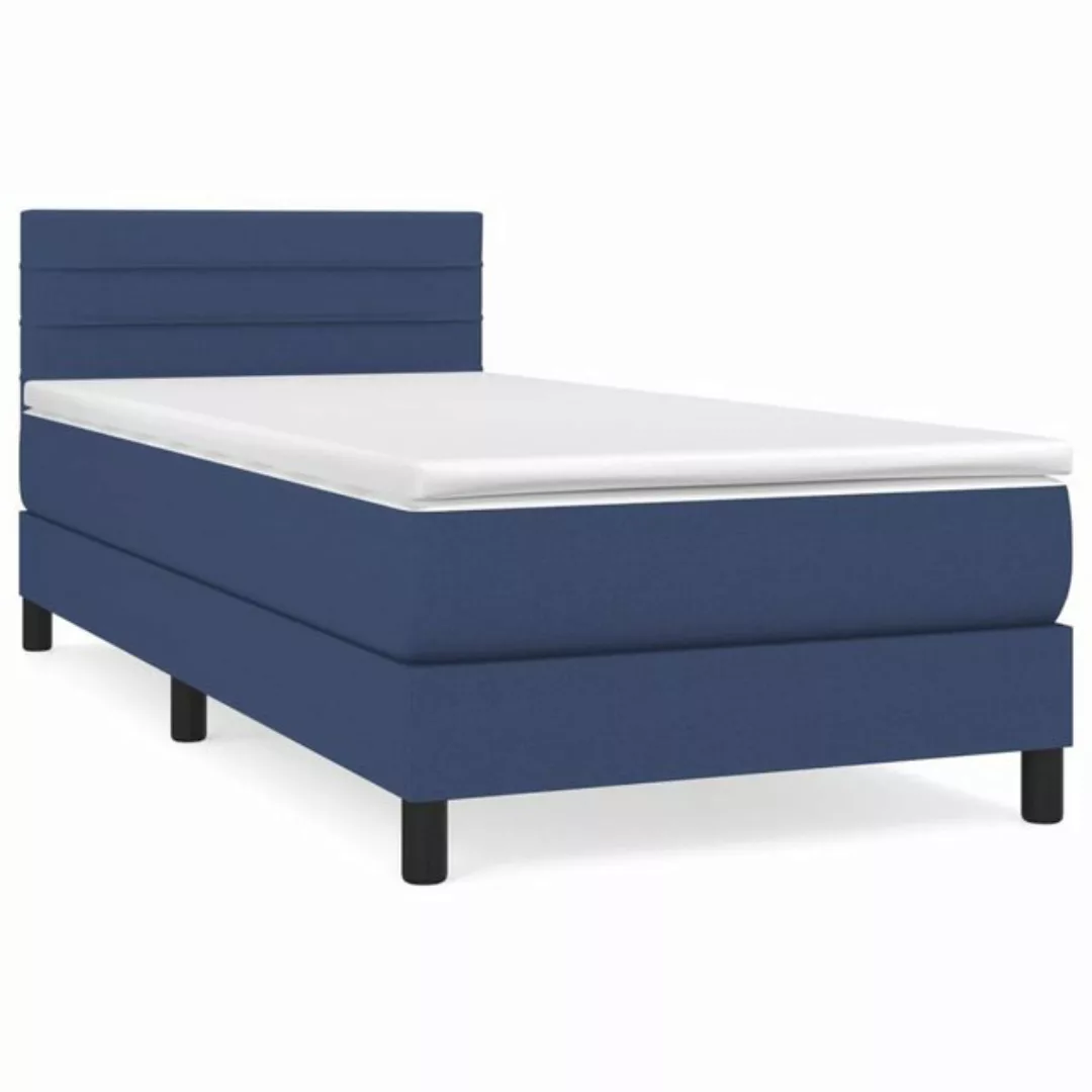 vidaXL Boxspringbett Bett Boxspringbett mit Matratze und LED Stoff (90 x 19 günstig online kaufen