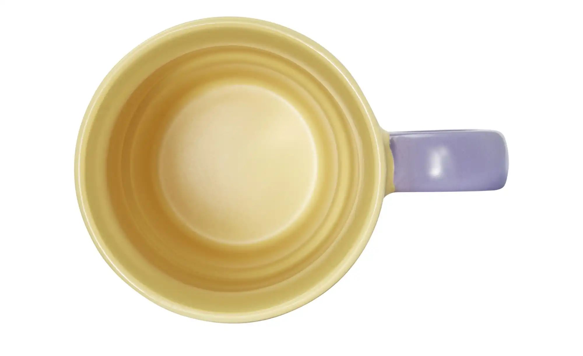 KHG Kaffeebecher   ¦ gelb ¦ Steinzeug/Steingut ¦ Maße (cm): H: 12  Ø: 8.5 G günstig online kaufen