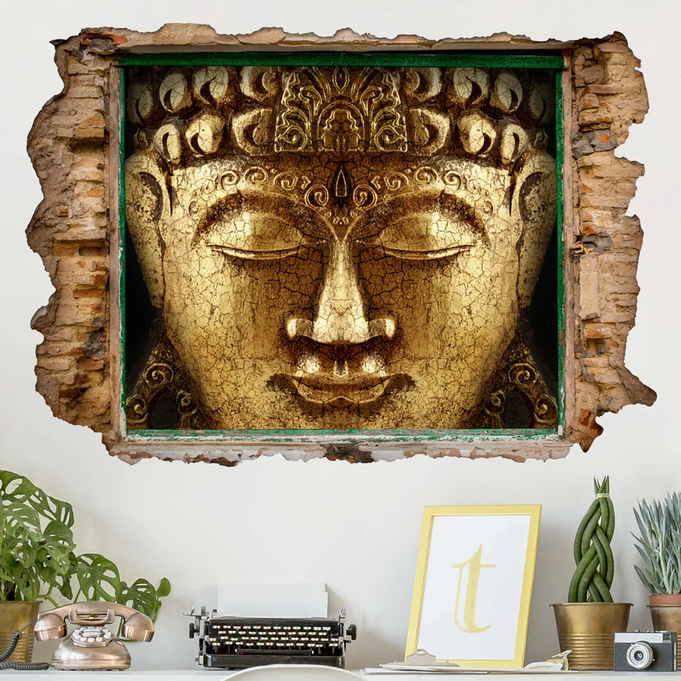 3D Wandtattoo Vintage Buddha günstig online kaufen