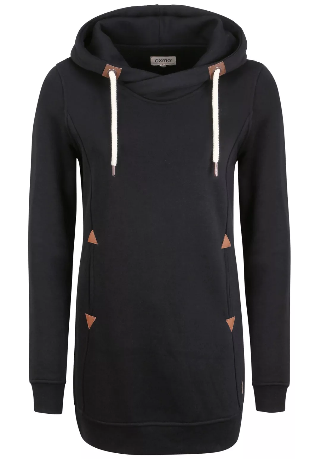 OXMO Hoodie OXVicky Hood Kapuzenpullover mit Cross-Over Kragen günstig online kaufen