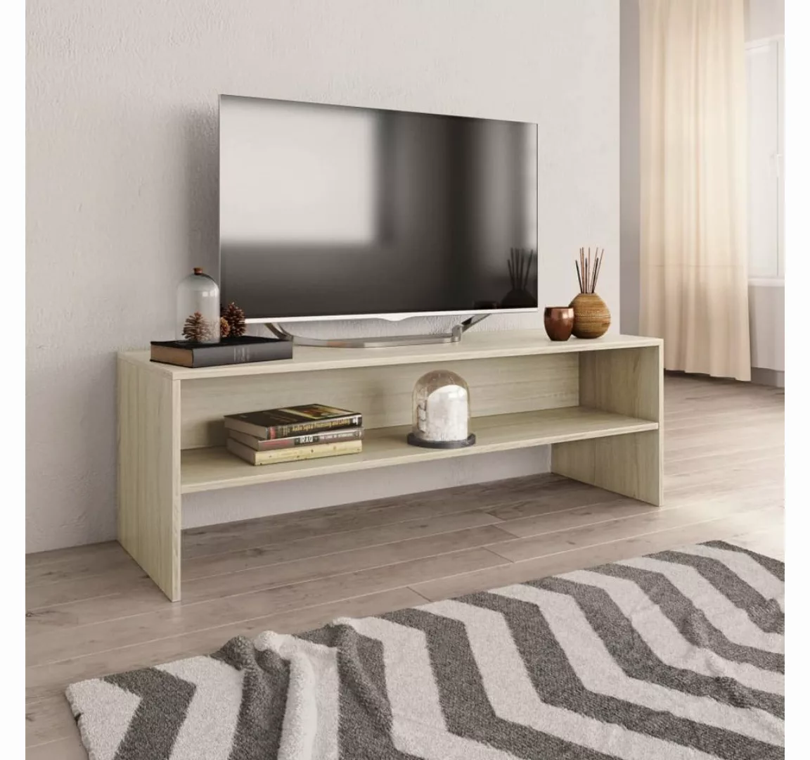 vidaXL TV-Schrank TV-Schrank Sonoma-Eiche 120 x 40 x 40 cm Spanplatte Lowbo günstig online kaufen