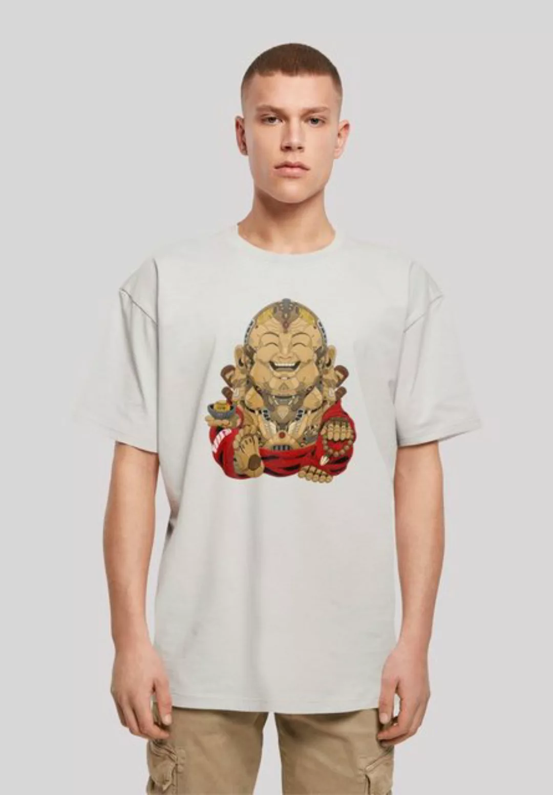 F4NT4STIC T-Shirt Happy Cyber Buddha CYBERPUNK STYLES Print günstig online kaufen