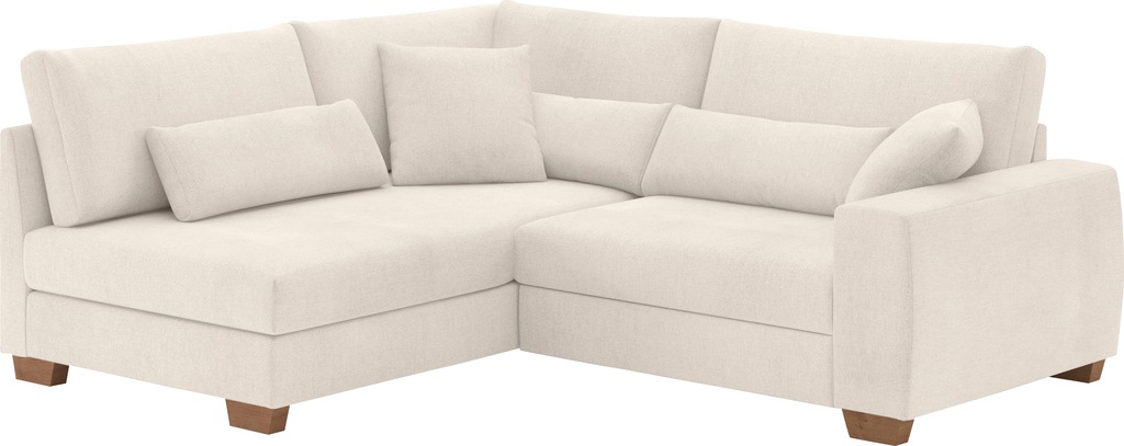 Mr. Couch Ecksofa "Helena L-Form", Mit Federkern, wahlweise mit Bettfunktio günstig online kaufen