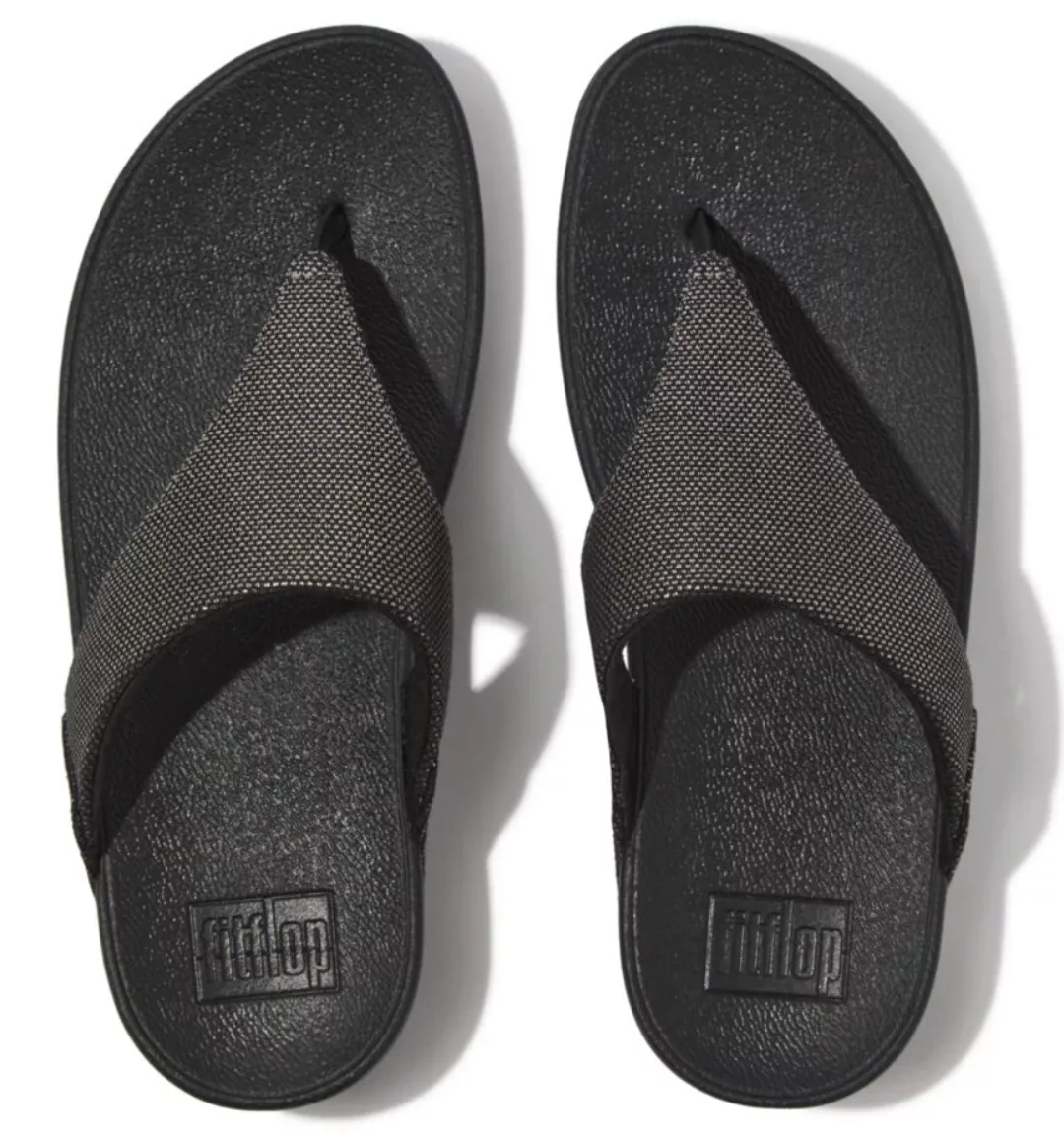 Fitflop Zehentrenner "LULU GLITZ", Keilabsatz, Sommerschuh, Microwobbleboar günstig online kaufen