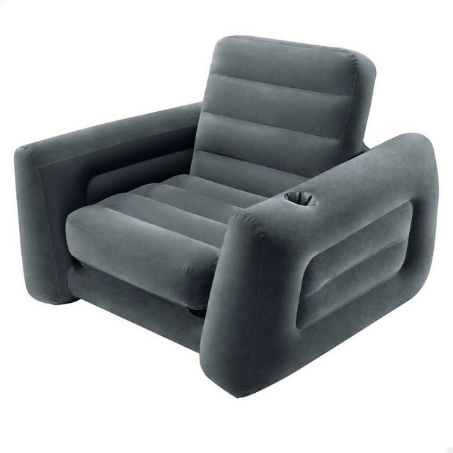 Intex Ausziehbarer Sessel 117x224x66 cm Dunkelgrau Aufblasbarer Sessel günstig online kaufen