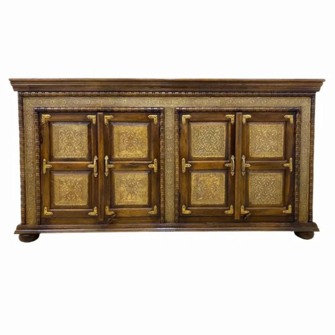 Oriental Galerie Unterschrank Braun Gold Sideboard Yasha Indien 180 cm günstig online kaufen