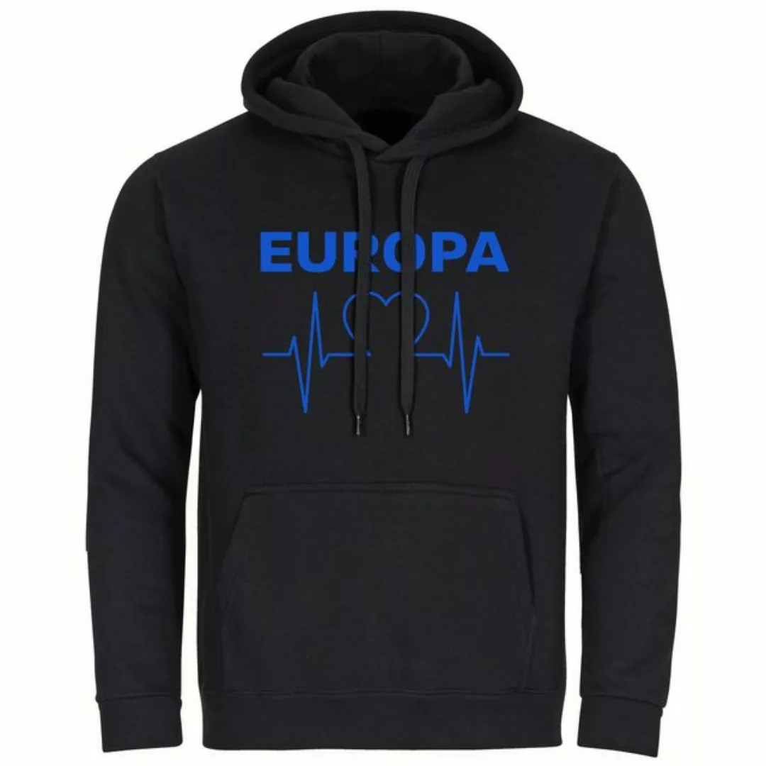 multifanshop Kapuzensweatshirt Europa - Herzschlag - Pullover günstig online kaufen