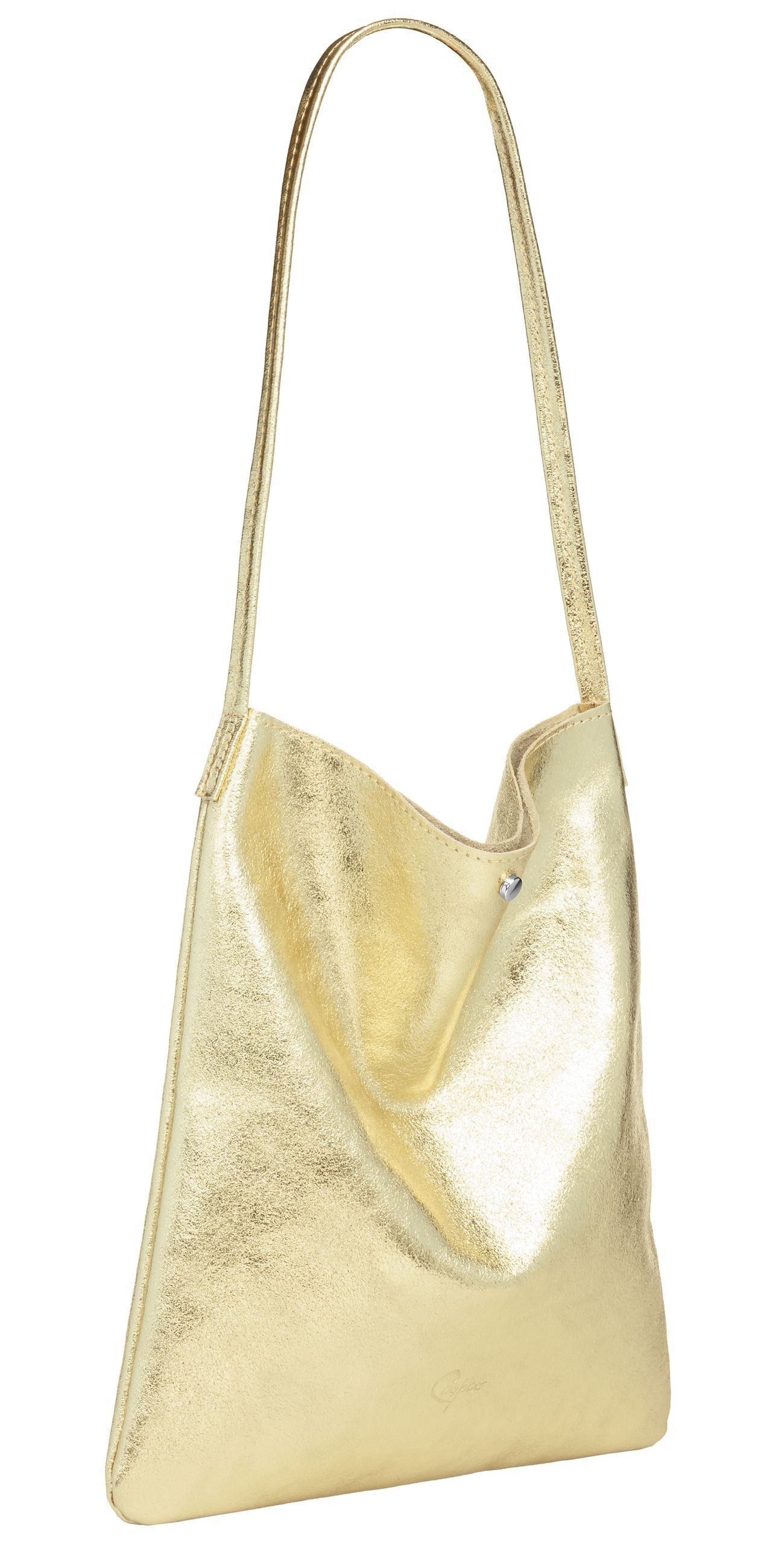 Caspar Schultertasche Mittelgroßer Leder Shopper Damen günstig online kaufen