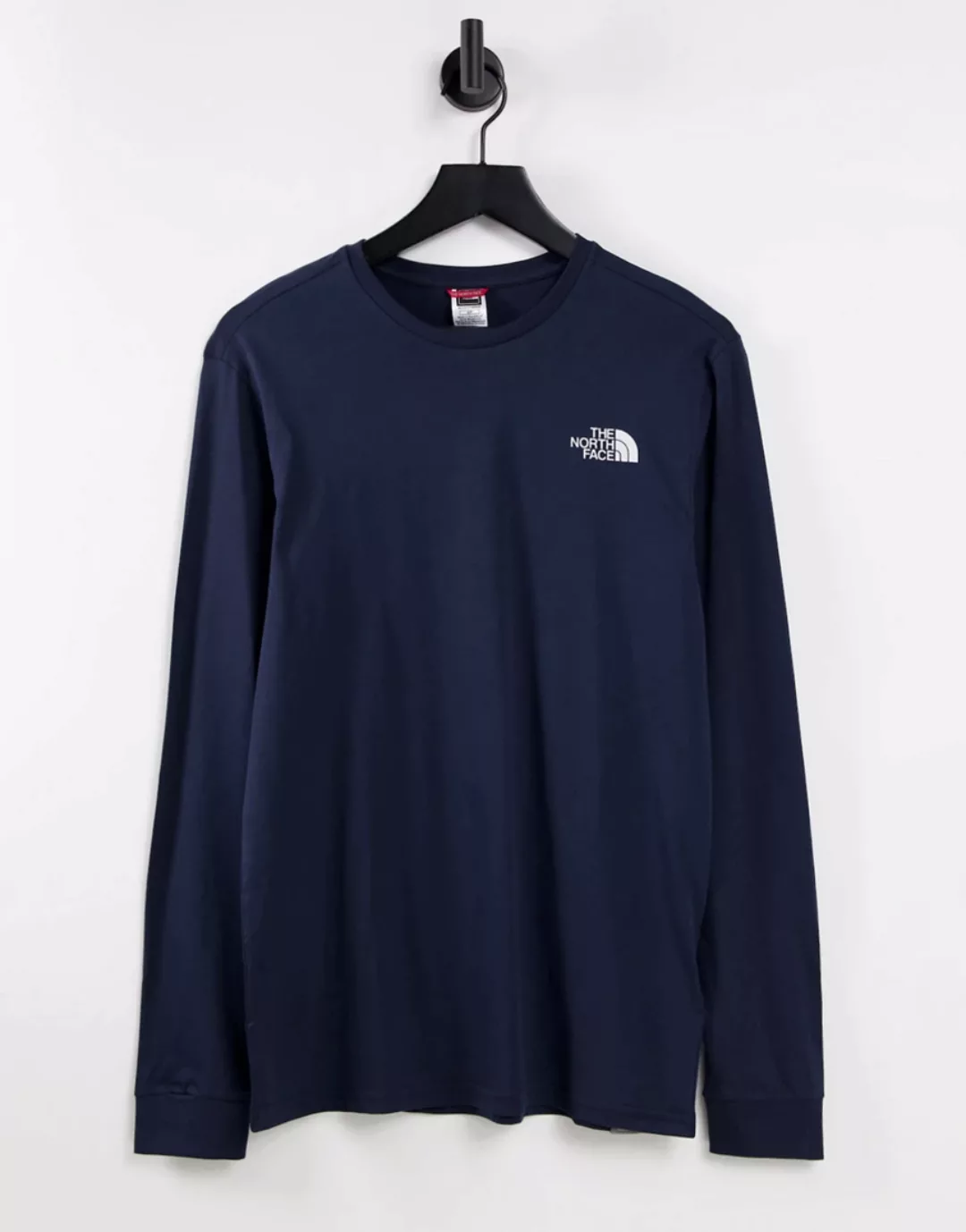 The North Face – Simple Dome – Langärmliges, marineblaues Shirt günstig online kaufen