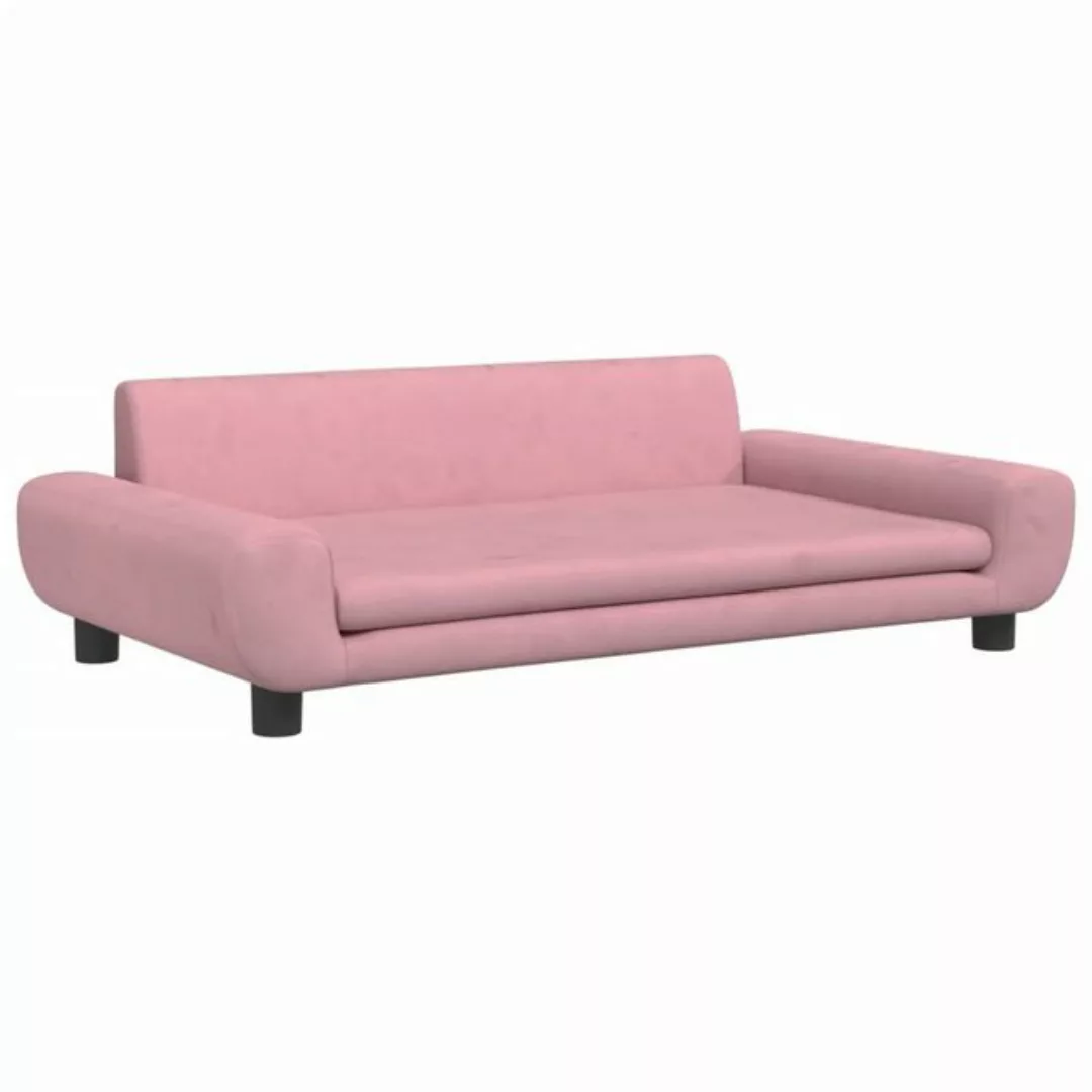 vidaXL Kindersofa Kindersofa Rosa 100x54x33 cm Samt Kindercouch Kindermöbel günstig online kaufen