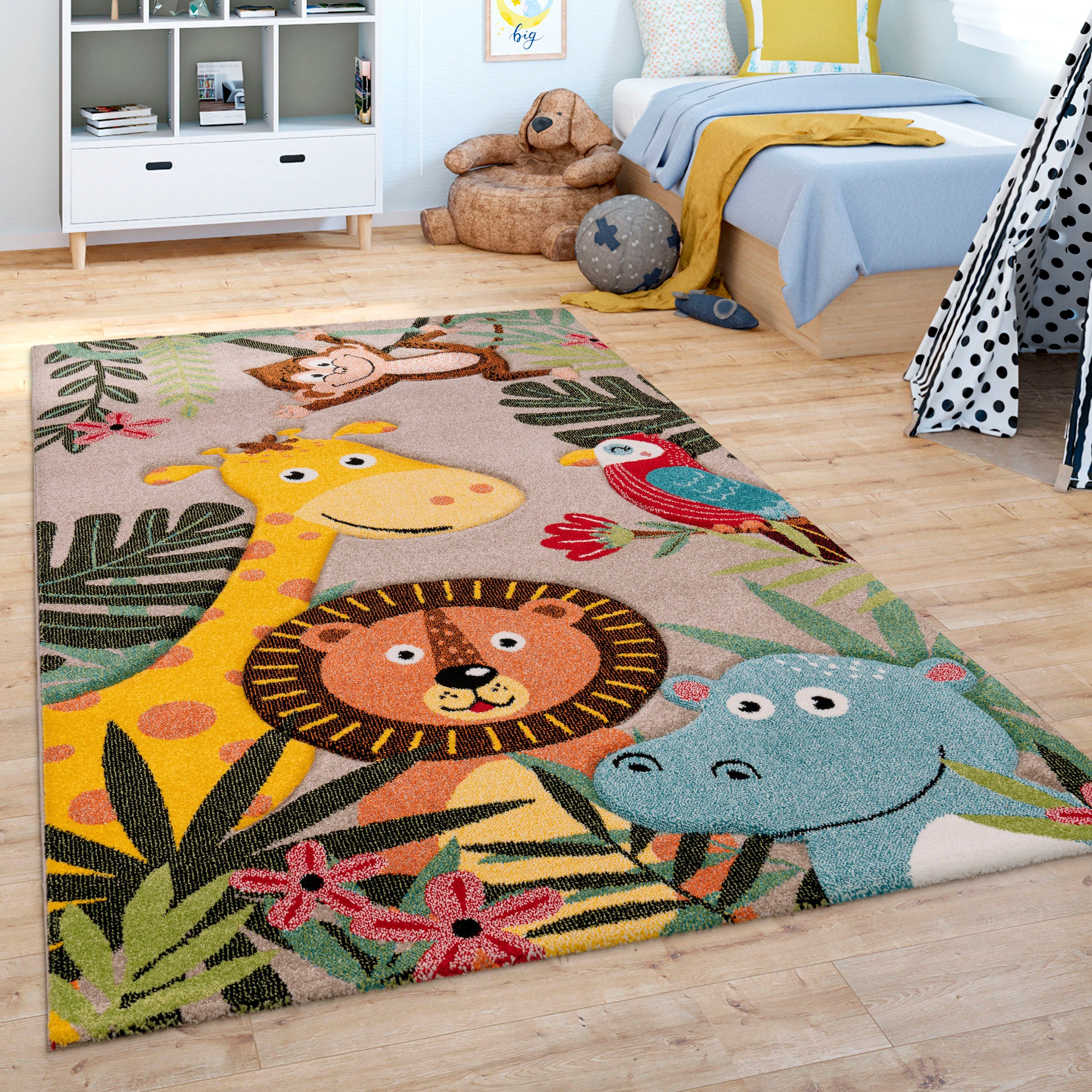 Paco Home Kinderteppich »Diamond 650«, rechteckig, 16 mm Höhe, Spielteppich günstig online kaufen