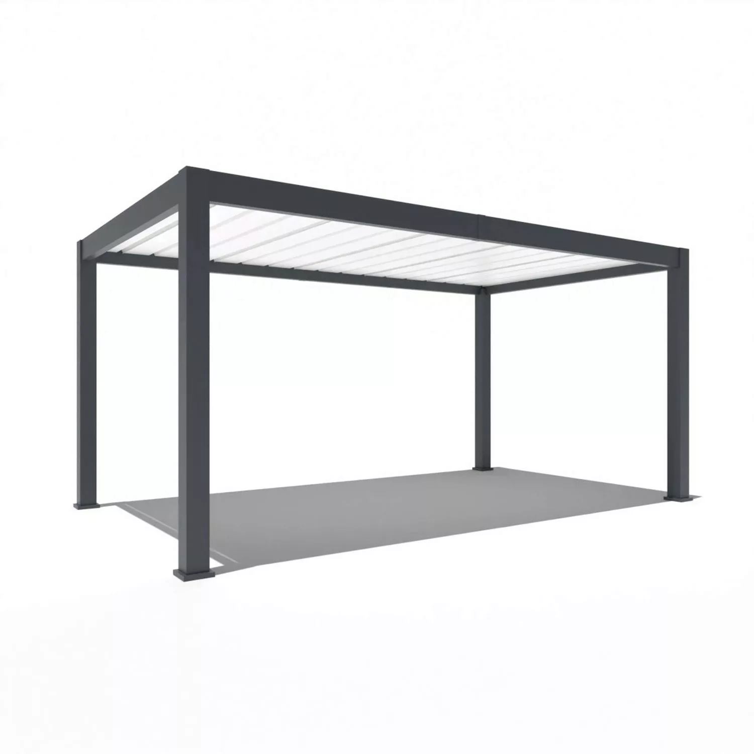 Weide Carport Aluminium Pergola 3x5,3m Anthrazit Garage Überdachung günstig online kaufen