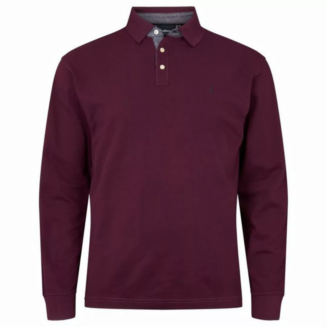 north 56 4 Langarm-Poloshirt Übergrößen Langarm Pique Polo von North 56°4 i günstig online kaufen