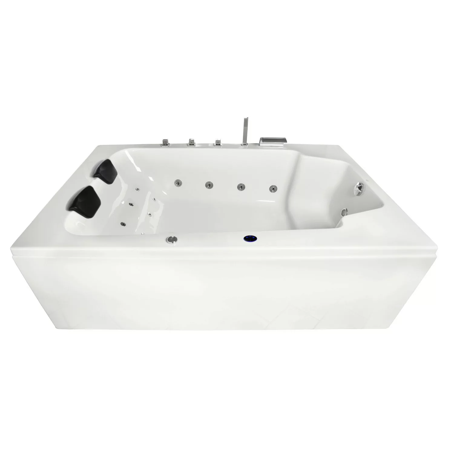 Basera® Indoor Whirlpool Badewanne XXL Milos 2 Personen Basic 190 x 120 cm günstig online kaufen